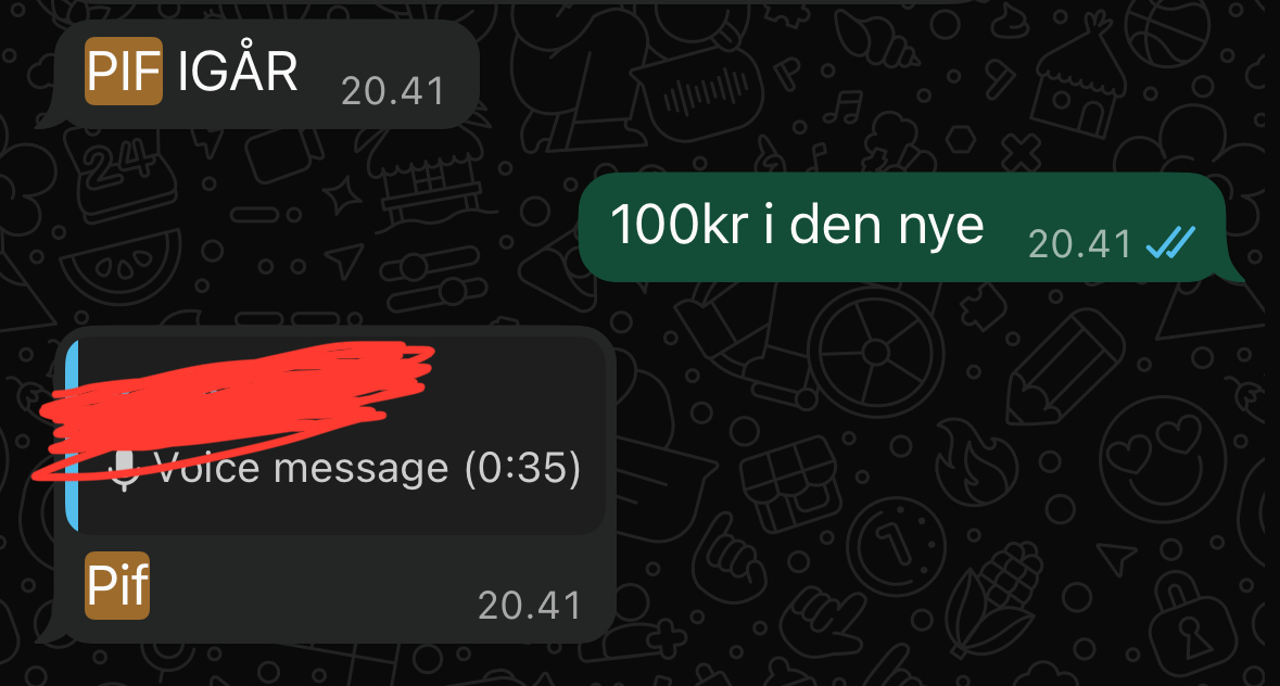 Besked fra en coach med resultater